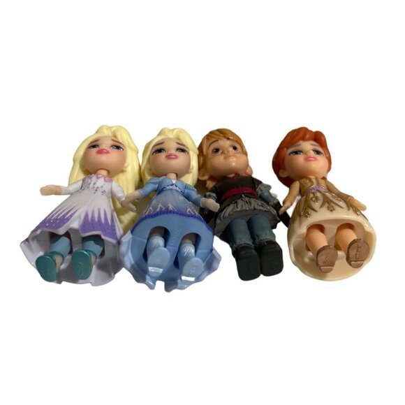 Frozen 6 Mini Action Figures Elsa Anna Kristoff And Friends 3.5" -4” Tall - Picture 6 of 11